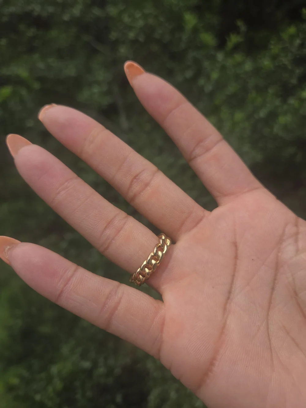 Louis Vuitton Gold Chain Signet Ring